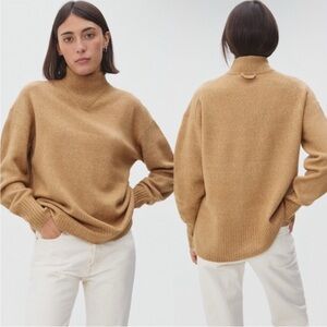 Everlane Camel Cowl Neck Sweater